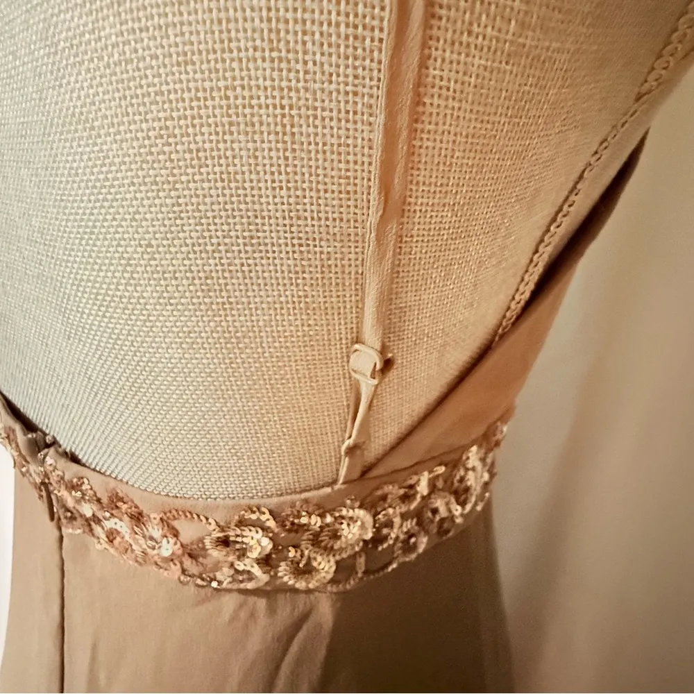 Vintage Y2K BCBG maxazria chiffon maxi dress with sequins detail size 4 - Image 8