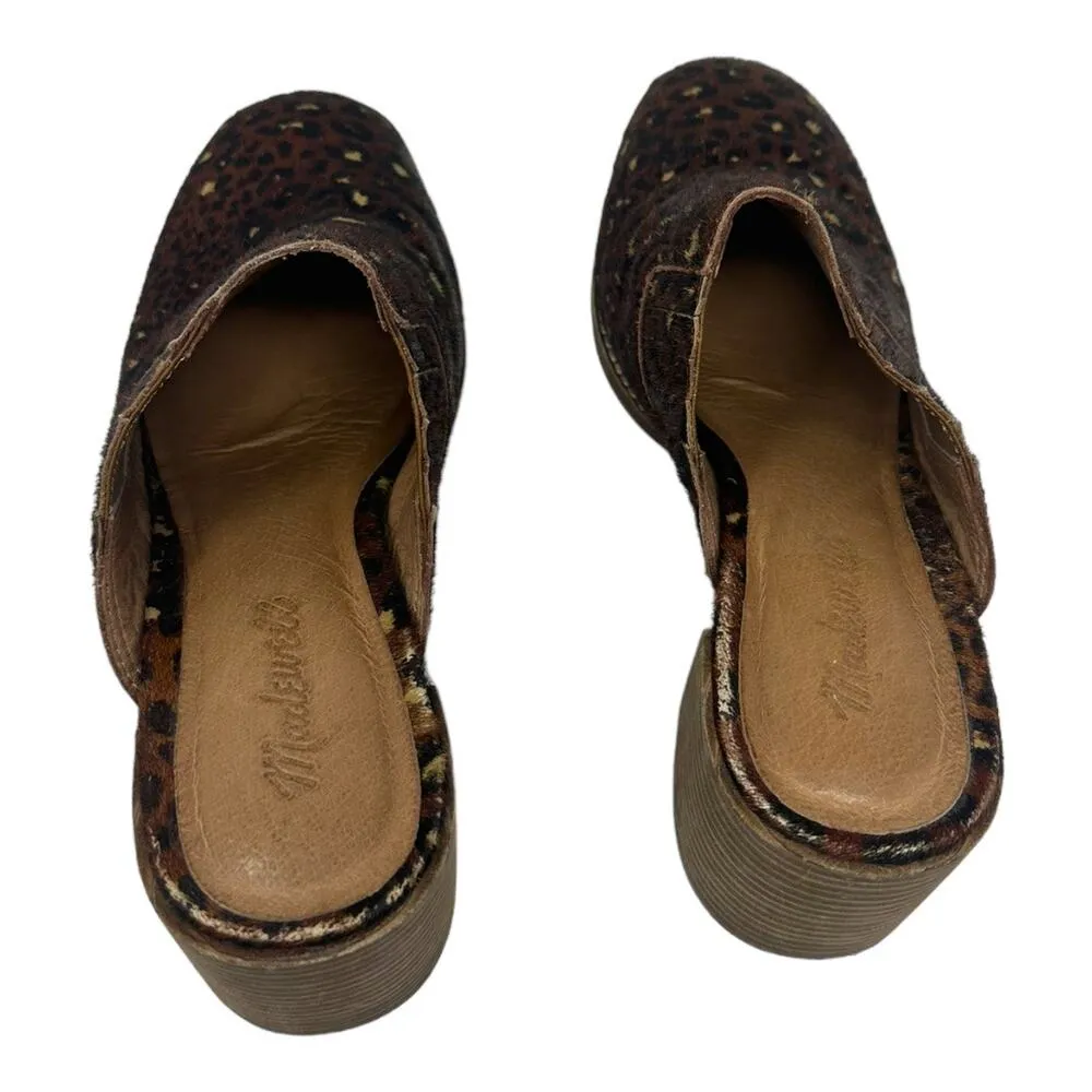Madewell The Carey Mule in Painted Leopard Calf Hair Size 9 - Image 5