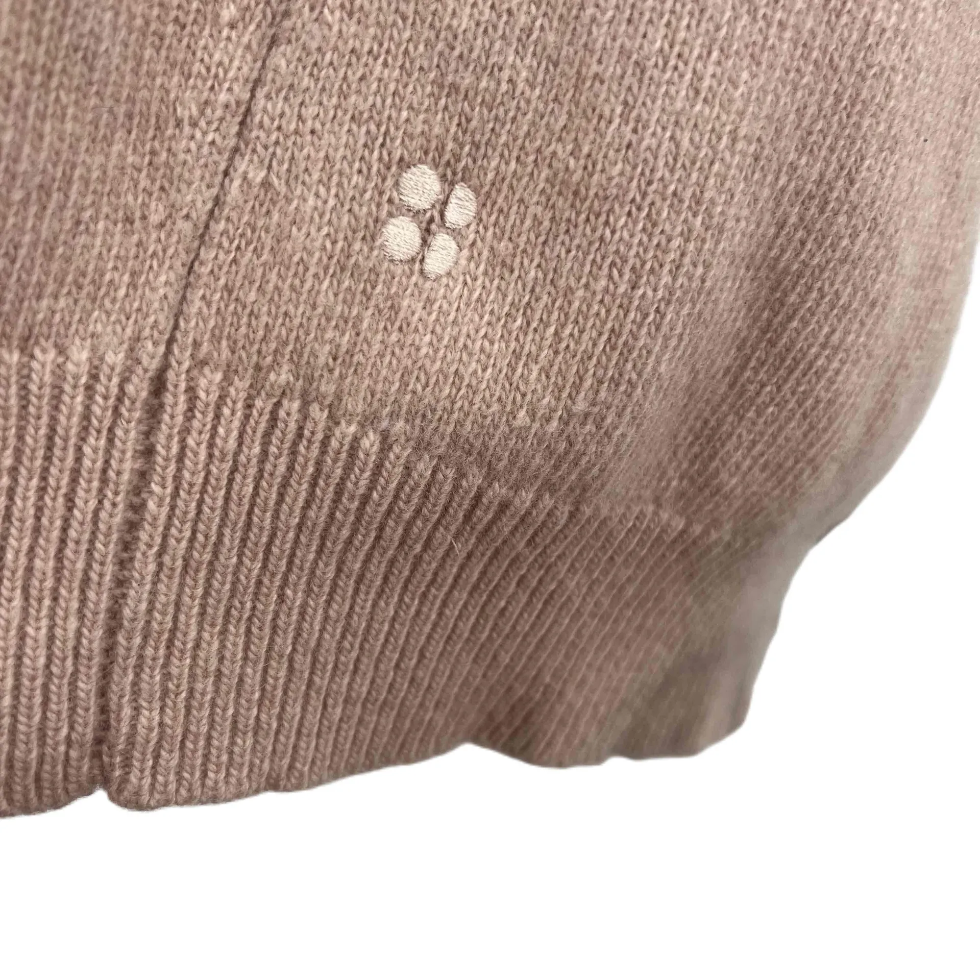 Sweaty Betty Sweater Jumper Pink Sleeve Stripe V-Neck Long Sleeve Wool Small‎ - Image 3