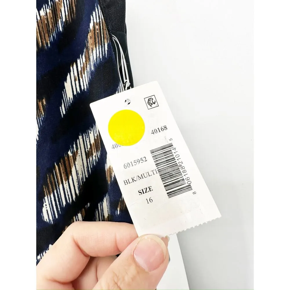 Magicsuit Taylor Printed Tankini Swimsuit Top in Neutral Territory Size 16 NWT Black - Image 8