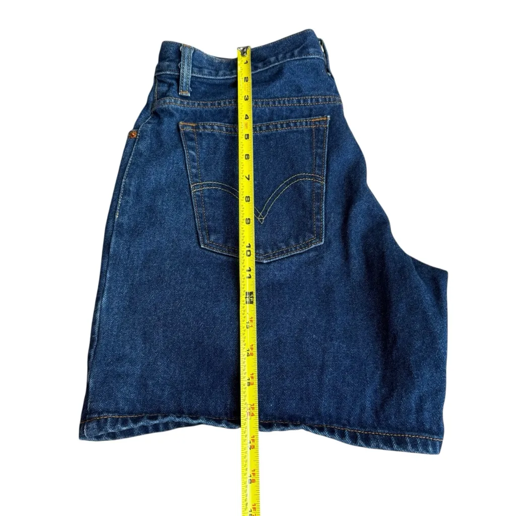 Y2K Levi’s Women’s Size 14‎ Jean Shorts 550 Relaxed Fit Long Baggy Denim Trendy - Image 8