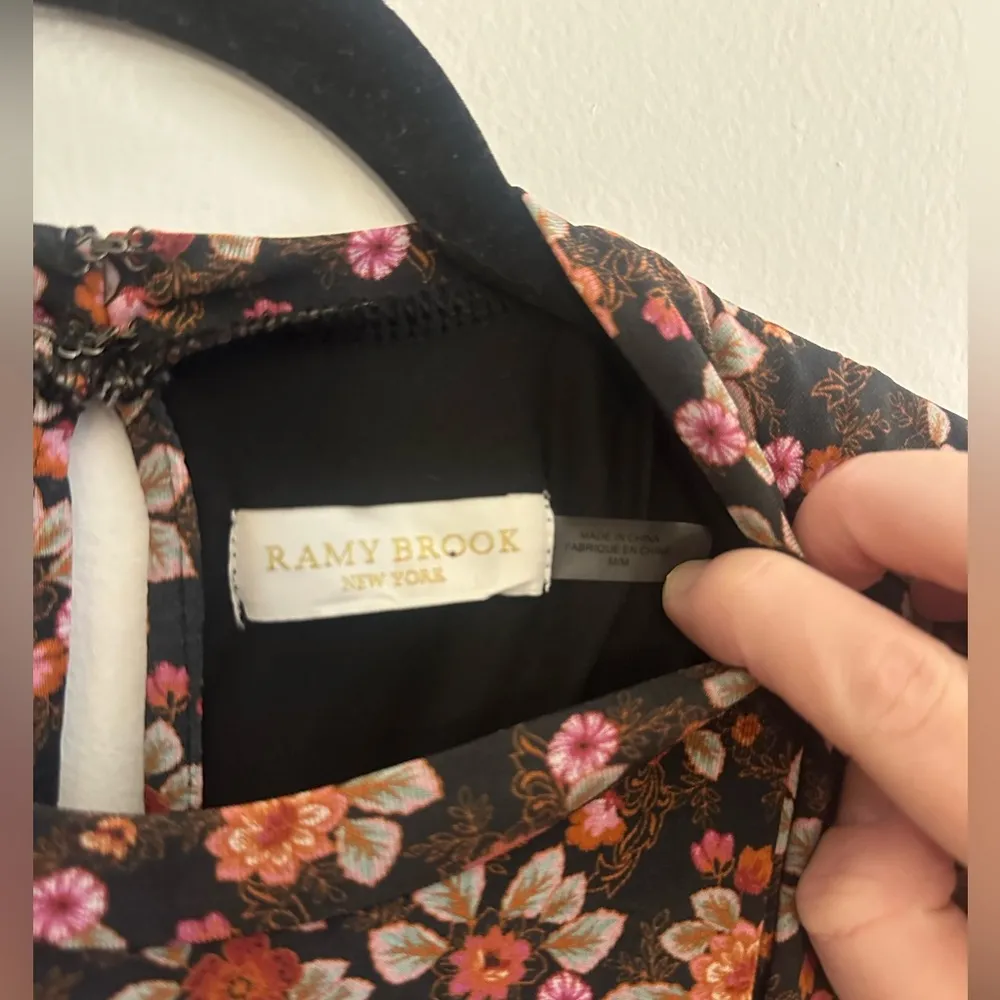 Women's Printed Myla Rouched High Neck Dress
Brown Mini Dress Floral - Image 2