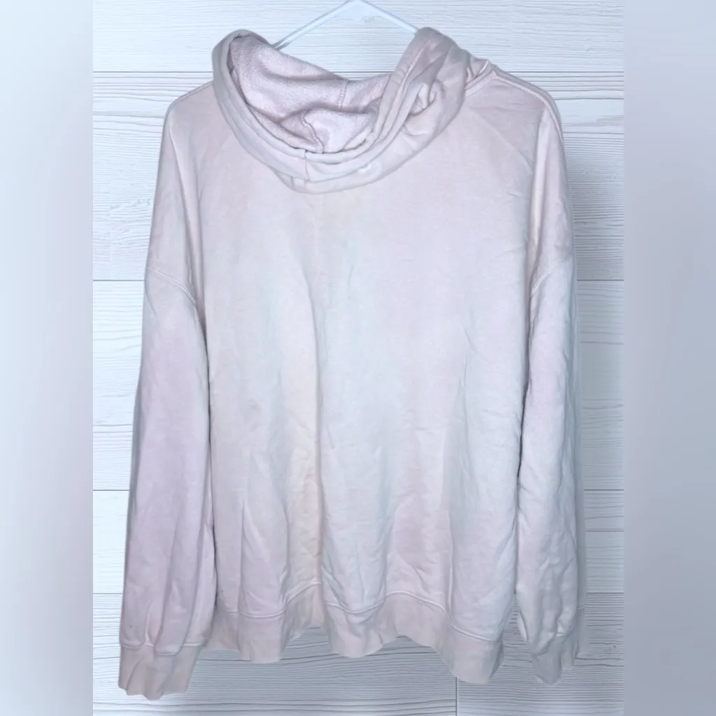 OLD NAVY Women’s Plus Size Baby Pink Embroidered Casual Zip Up Hoodie - Image 4