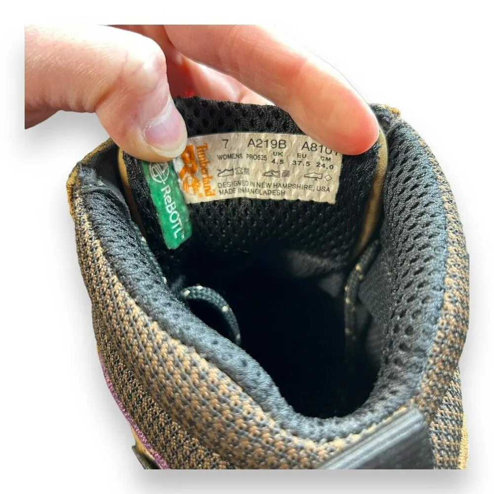 Timberland Pro Womens 7 Reaxion A219B Brown Waterproof Composite Toe Work Boot - Image 8