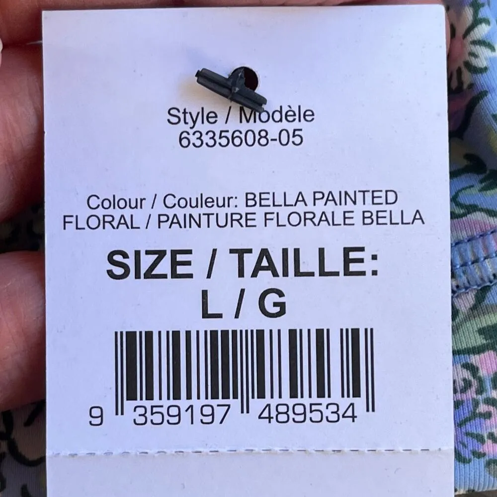 Cotton On: Body Women's Bella Painted Floral Sports Bra Size L. NEW - Image 6