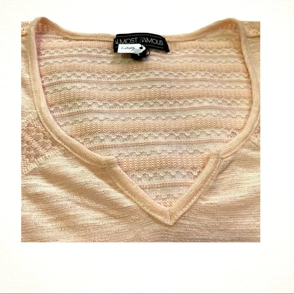 Almost famous pink pull-over knit sweater - Image 2
