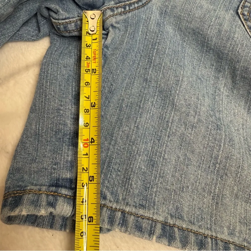 Vintage Y2K Denim Shorts Vintage 2000s High Rise Mom Shorts Size 12 - Image 6