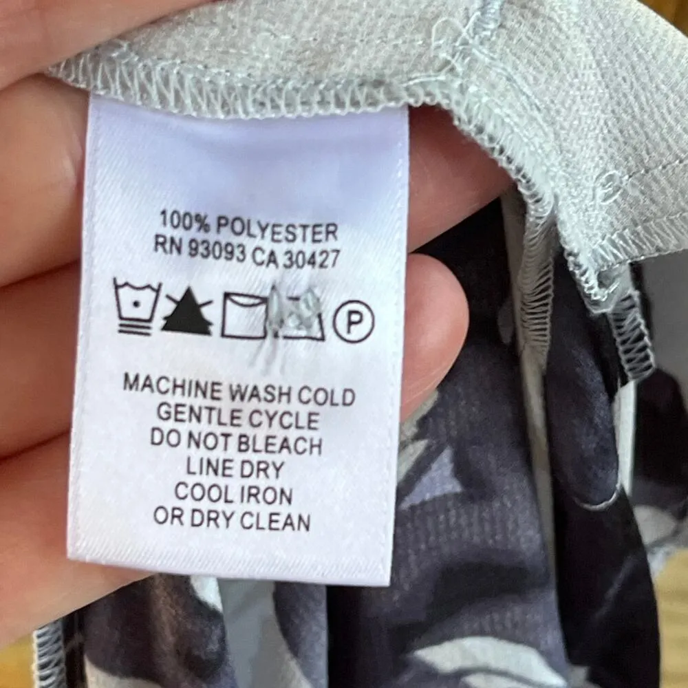 Nic & Zoe Inky Flowers Jacket Size S. Satin Kimono Style Long Sleeves. NEW. - Image 11