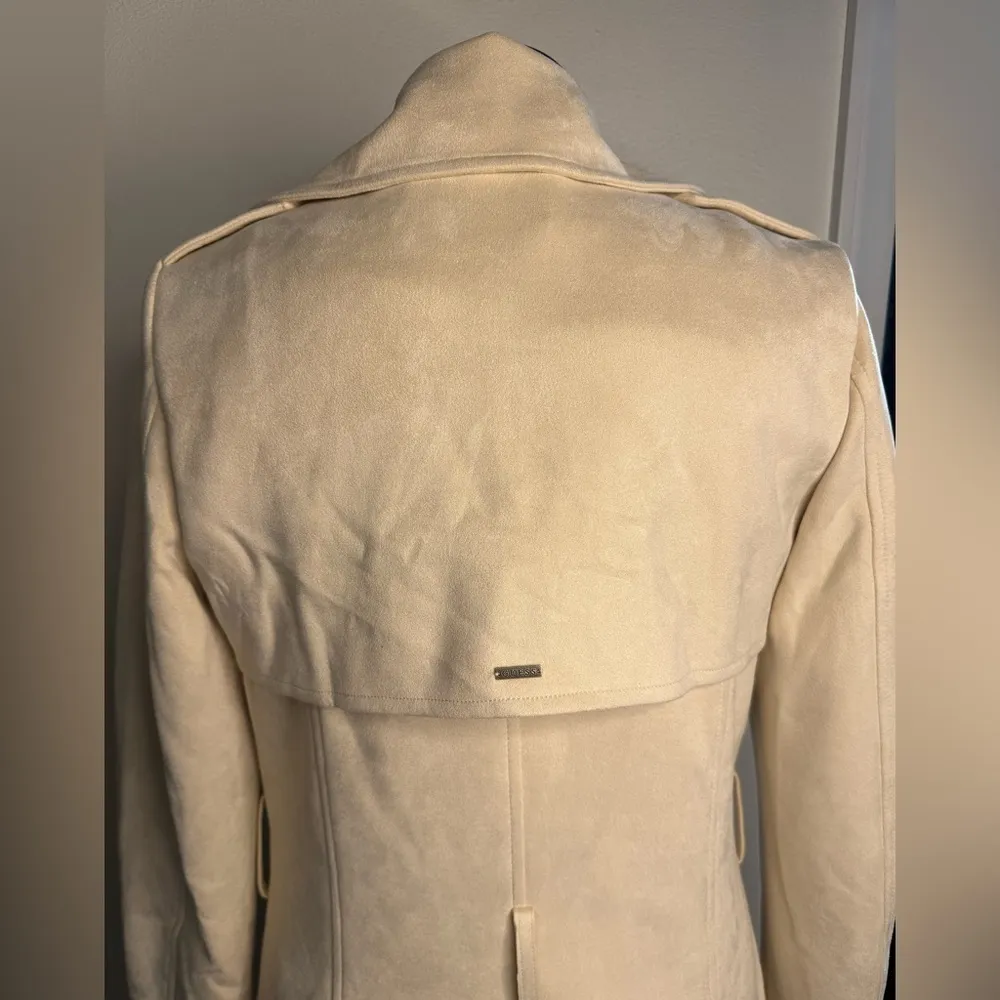 Guess Baraa Trench Coat in Pearl Oyster - Image 6