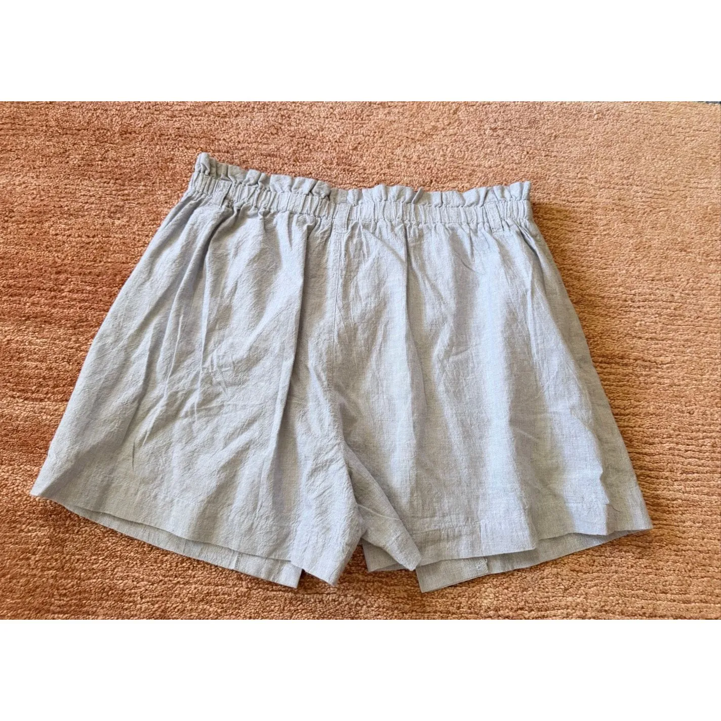 Cabi Size L Light Blue Linen Button Front Shorts/ Skorts Pockets Summer - Image 7