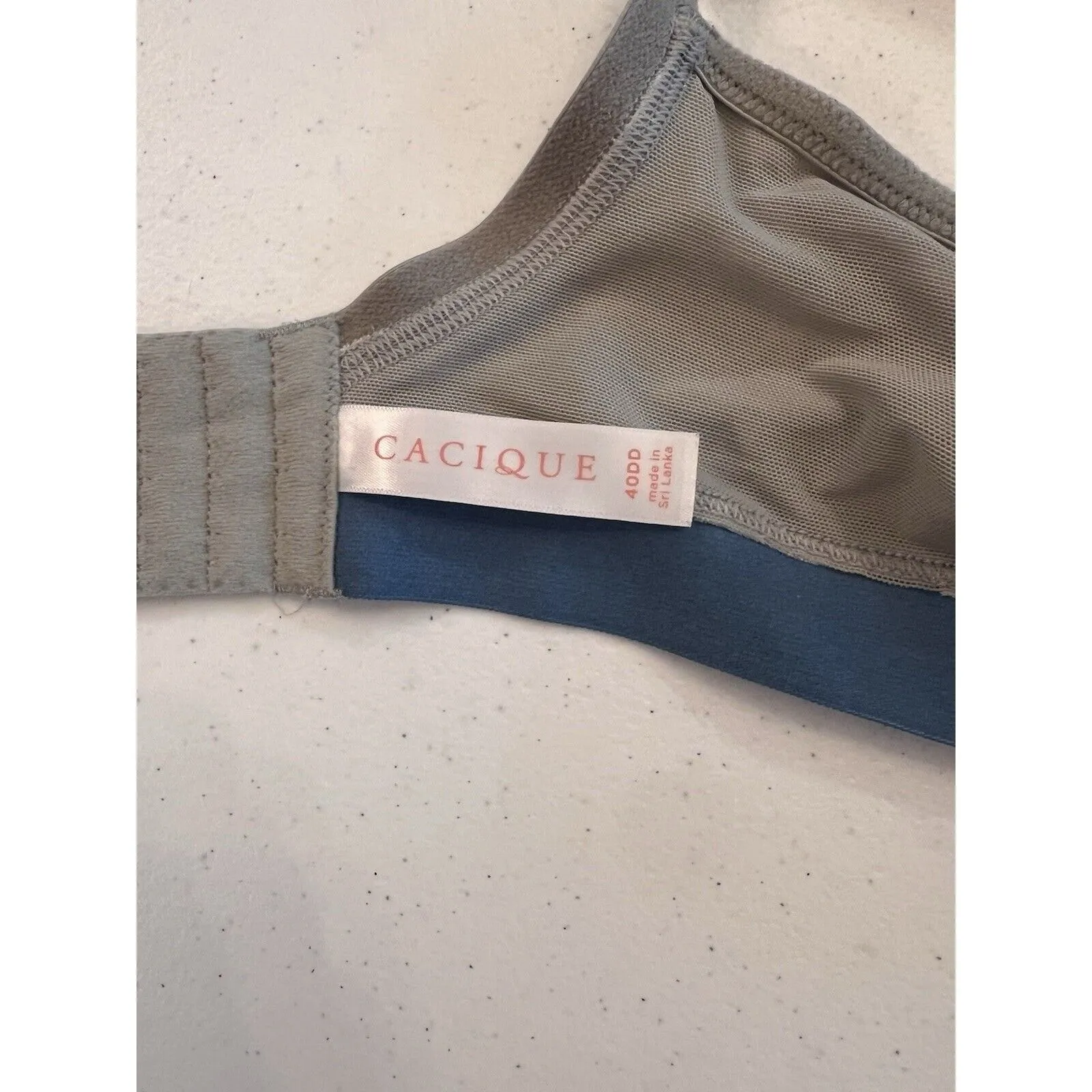 Cacique  Lane Bryant Bra 40DD BLUE GREY WINTER TSHIRT LINED - Image 6