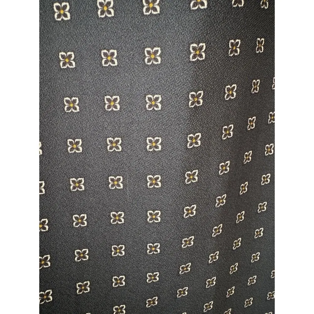 Ann Taylor Navy Blue Geo Print Bishop Sleeve Shift Dress Women’s Size 6 - Image 7