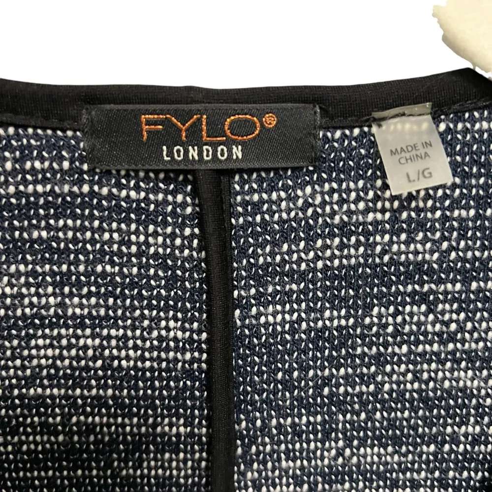 FYLO London Waterfall Women’s Jacket Cardigan Large Black - Image 3