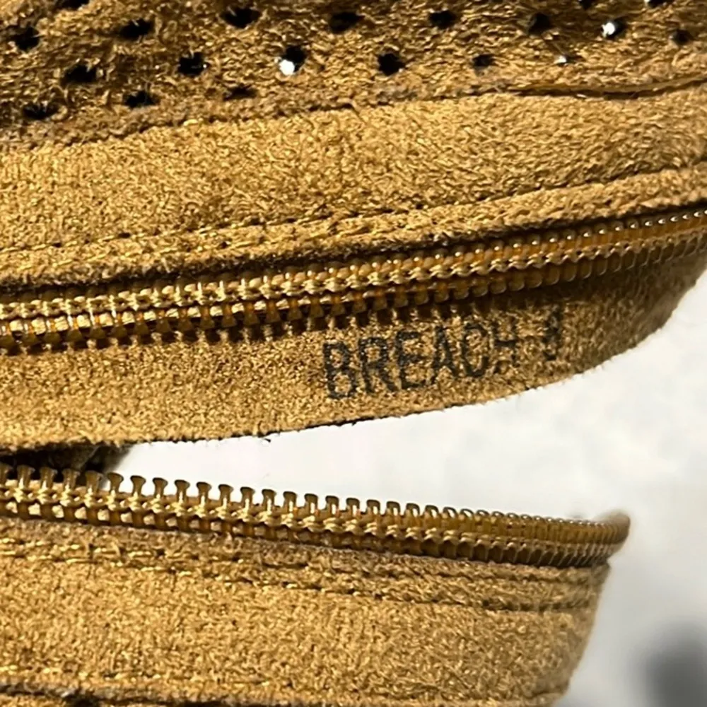 Mi. iM Boots Tan Ankle Booties Breach Womens 8 Faux Suede Western - Image 9