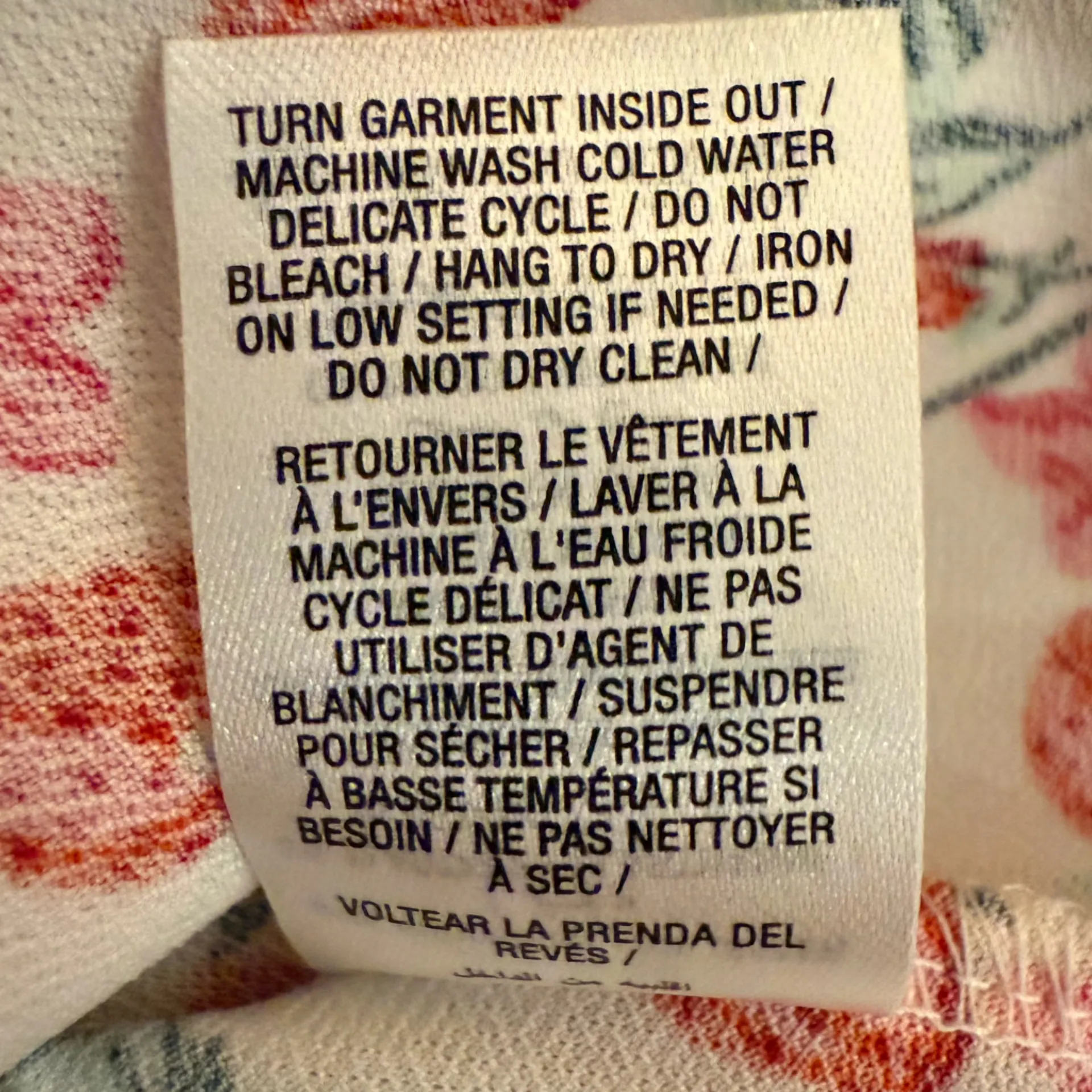 Ardene Strawberry Floral Babydoll Tank Keyhole Tie Front Ruffles White Red XS - Image 7