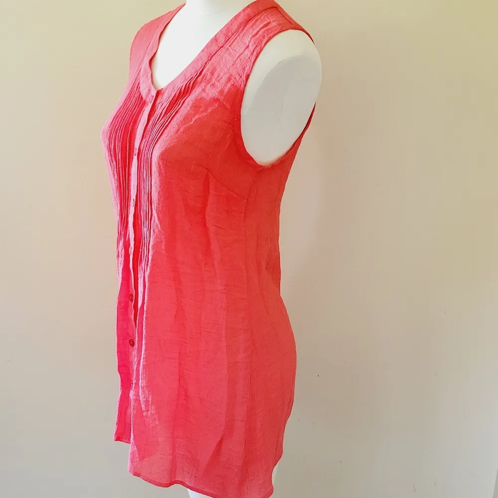 Fylo coral sleeveless tunic size medium - Image 3