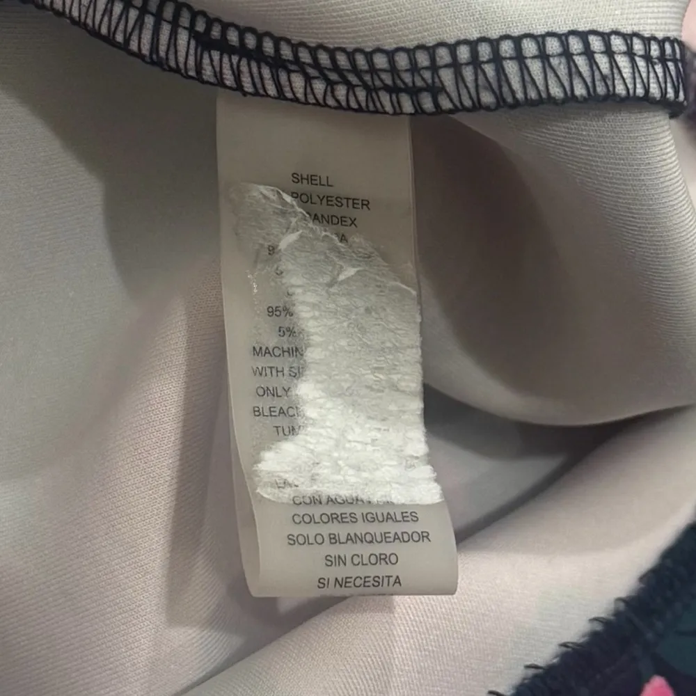 Vince Camuto Summer Floral Print Scuba Dress Garden Party Wedding Guest Size 8 - Image 9