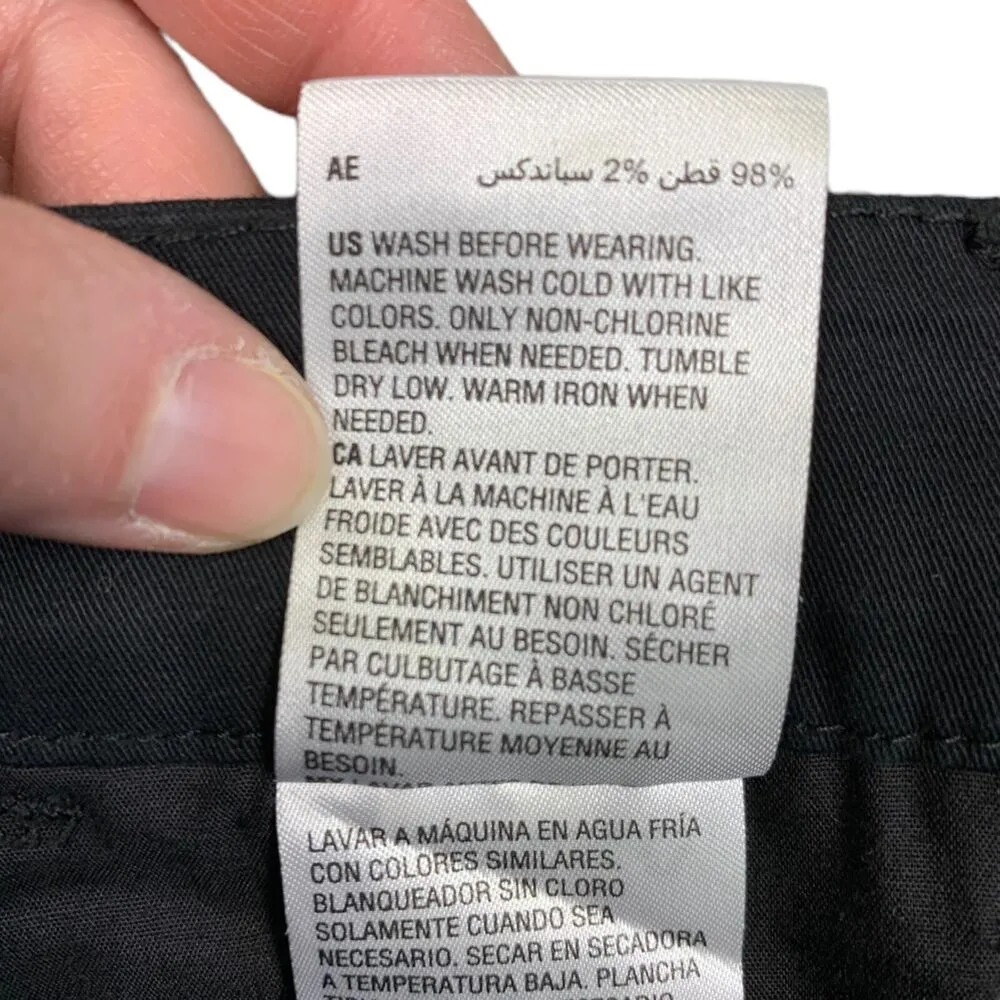 Maison Jules Womens Crop Capri Dress Pants Essential Mid Rise Black Size 8 - Image 11