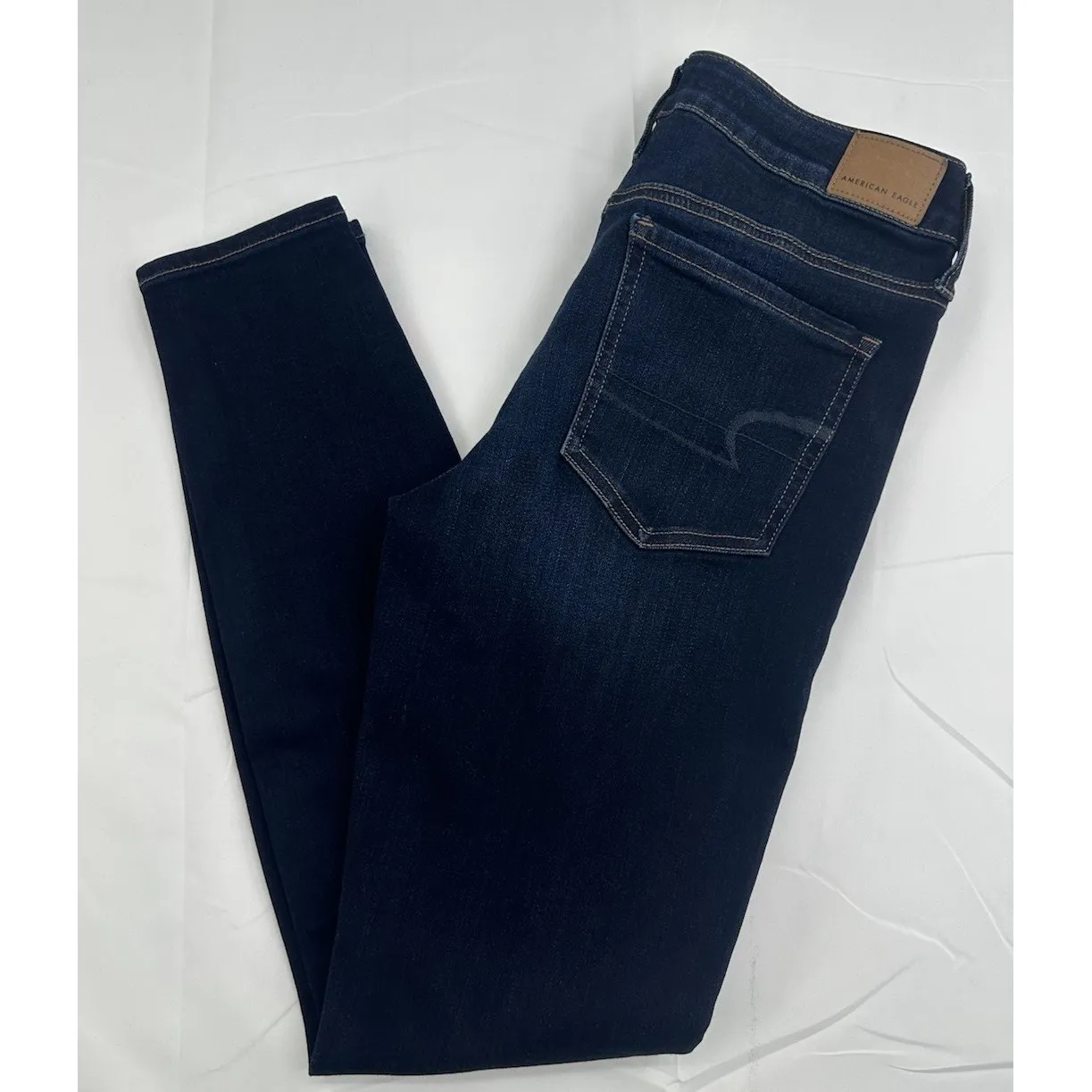 American Eagle Next Level Dark Denim  Women's Size 8 Jegging Stretch Slim - Image 9