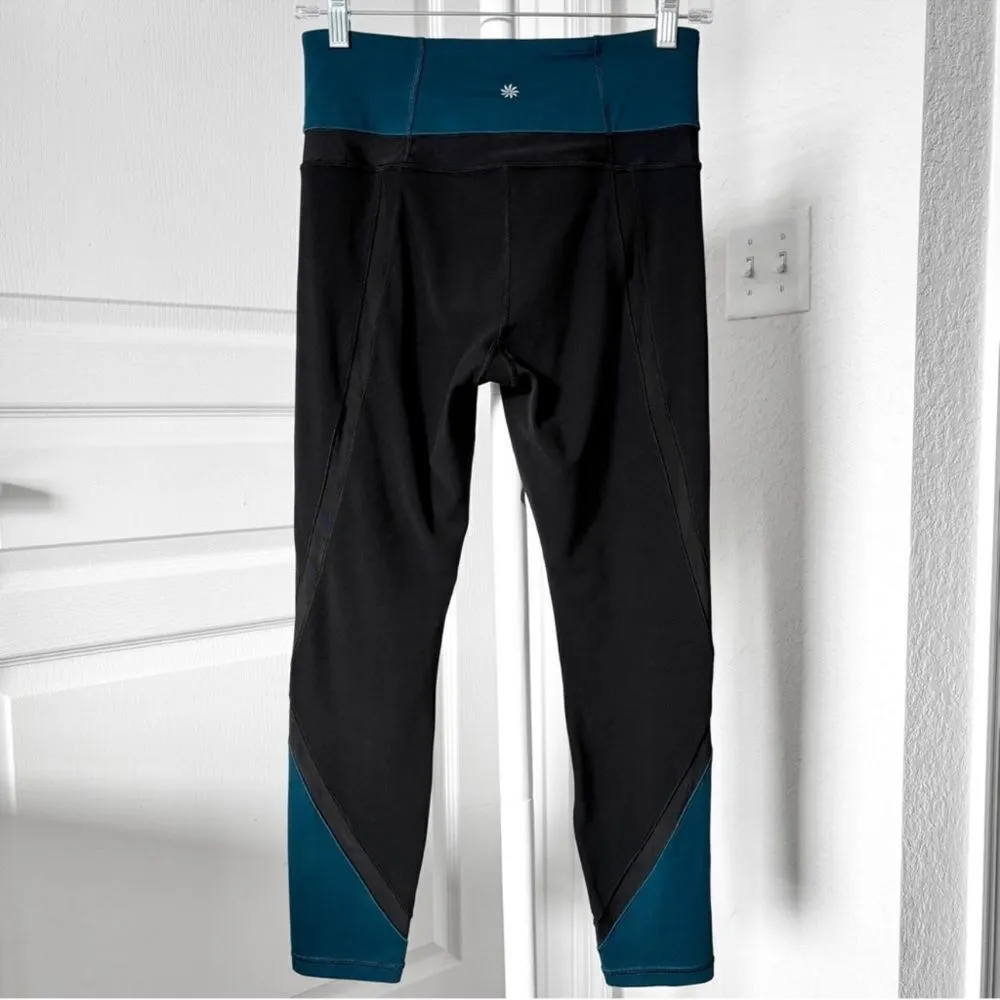Athleta Elevation Powervita Teal 7/8 Leggings Size Small - Image 5