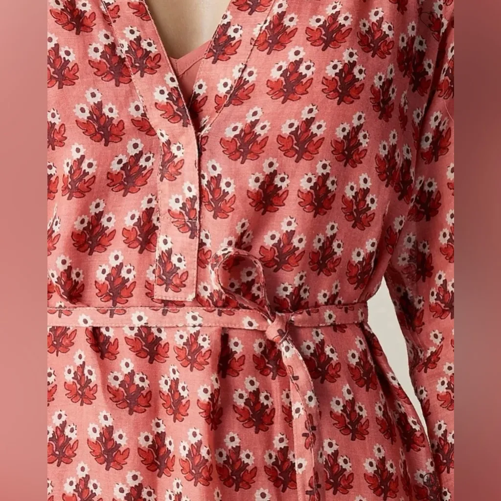 J. Crew Cabana Mini Dress In Block- Print Ramie Size Large - Image 7