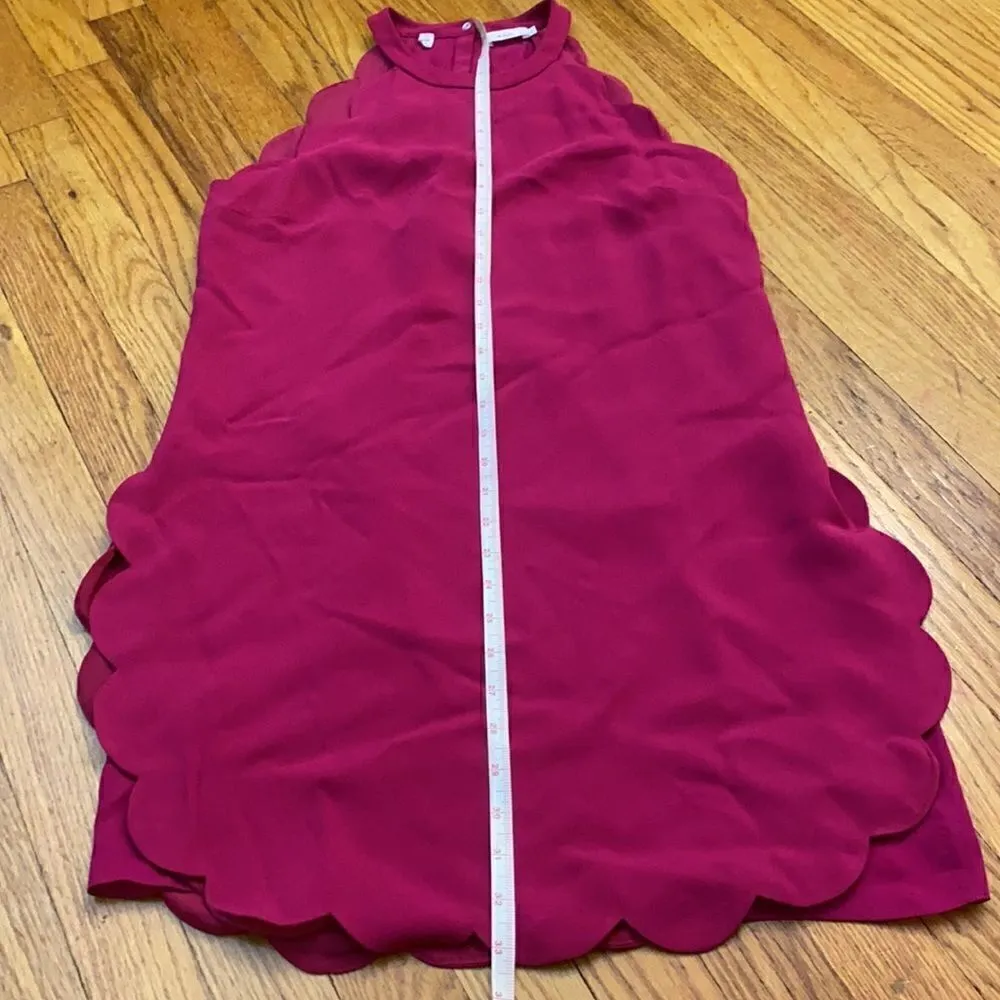 ALC Scallop Trim Keyhole Back Halter Dress 6 - Image 11