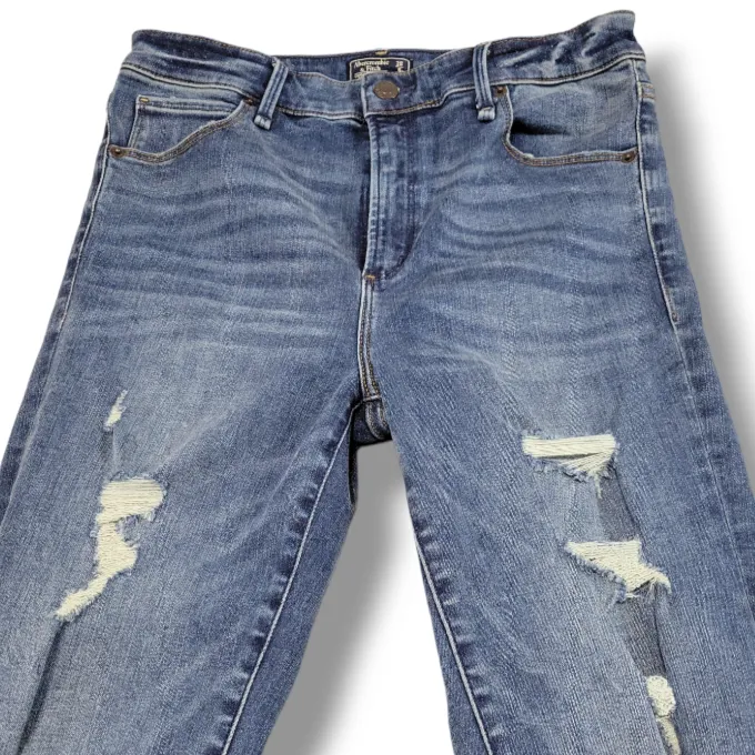 Abercrombie & Fitch Simone High Rise Super Skinny Jeans Size 28 6s 28x26.5 Blue Denim Pants - Image 3