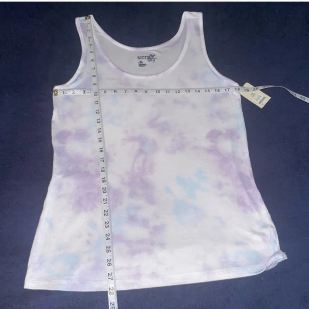Nwt Terra & Sky Tank Top Womens 0X 14 Light Purple Blue White Ribbed Knit shirt - Image 10