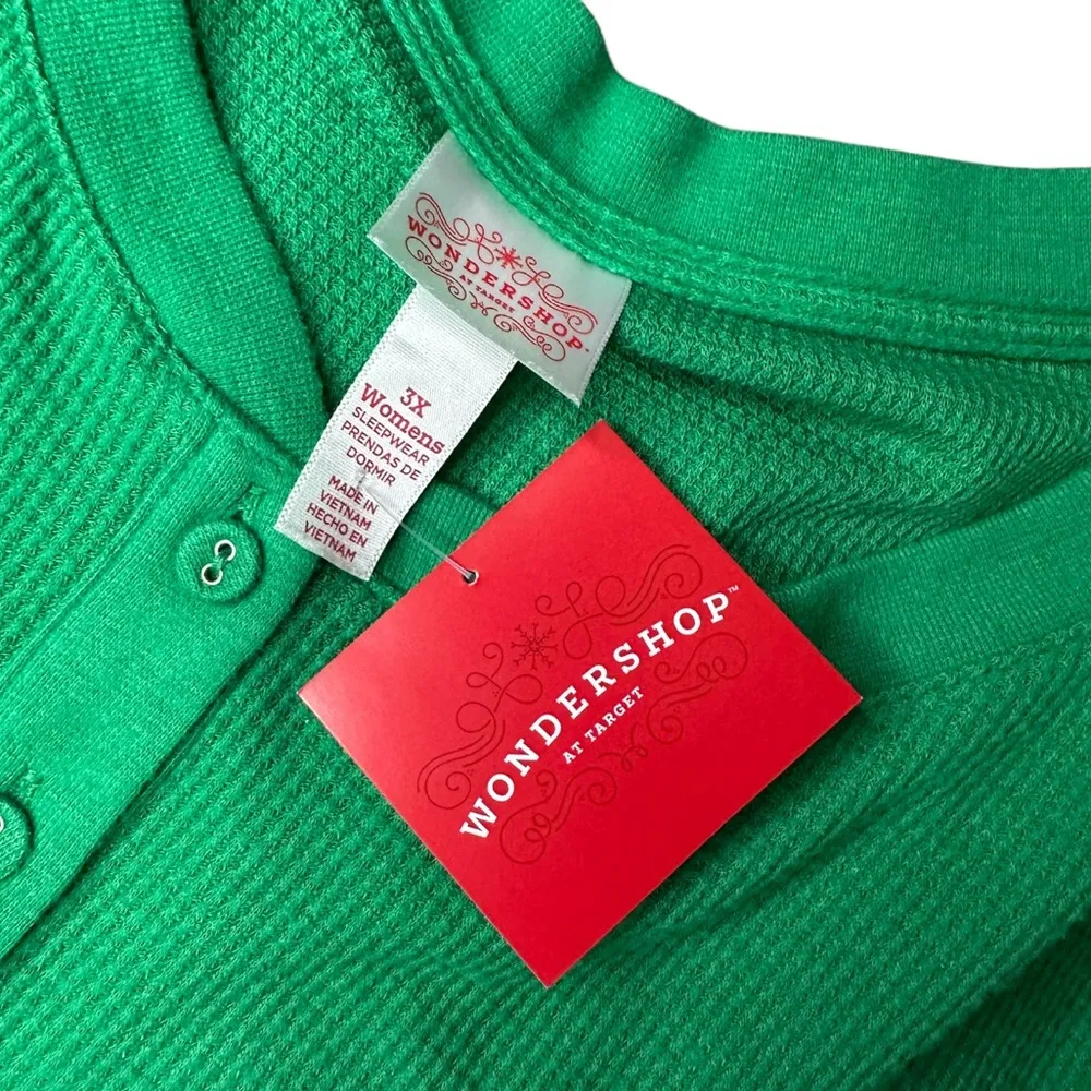 Target Wondershop Green Cropped Thermal Top Size 3X - Image 4