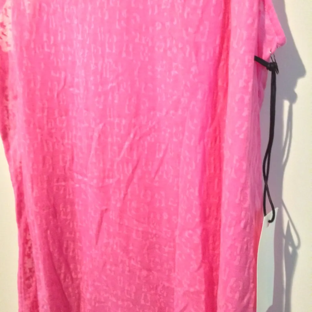 Townsen women's XS abstract animal print stretchy see through long tank top - Image 2