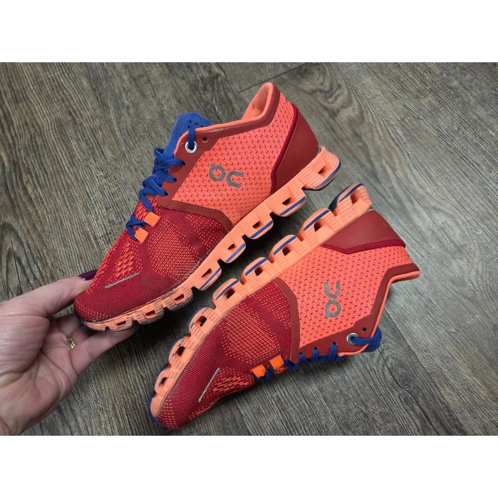 On Cloud Cloud X Womens Shoe Size 5.5 Red Running Athletic Sneakers - Image 4