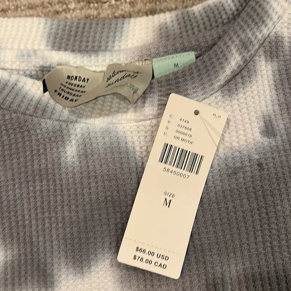 Anthropologie Thermal Tie Dye Long Sleeve - Image 4