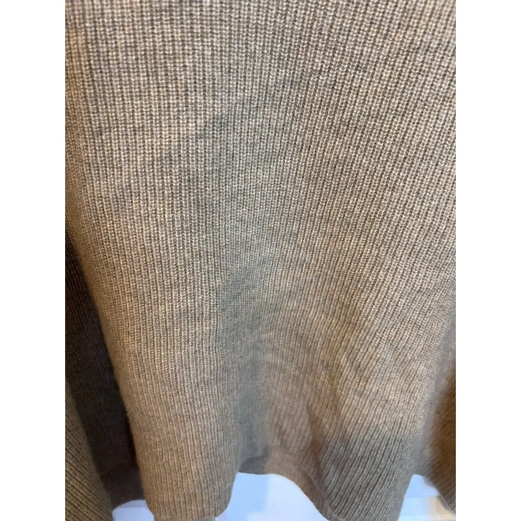 M.M. LaFleur Sophie 100% Cashmere Sweater XL Deep Flax Knit V - Image 7