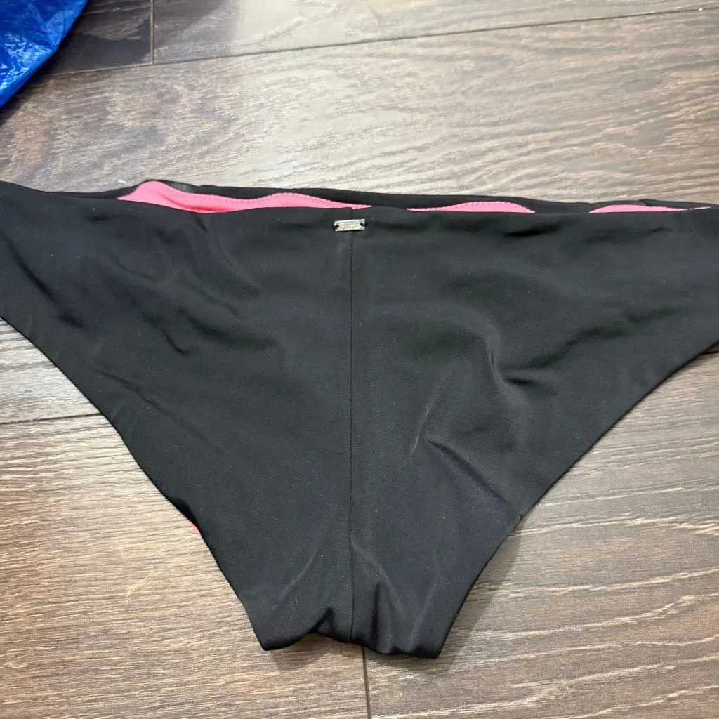 Victoria’s Secret Pink Women’s Large Black Ruched Swim Bottom - Image 3