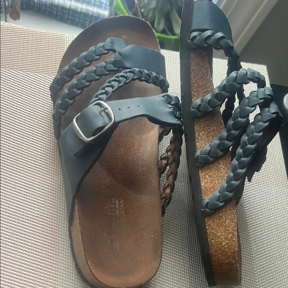 Cliffs by WHITE MOUNTAIN Blue and Brown Sandals Size 8.5 - Image 4