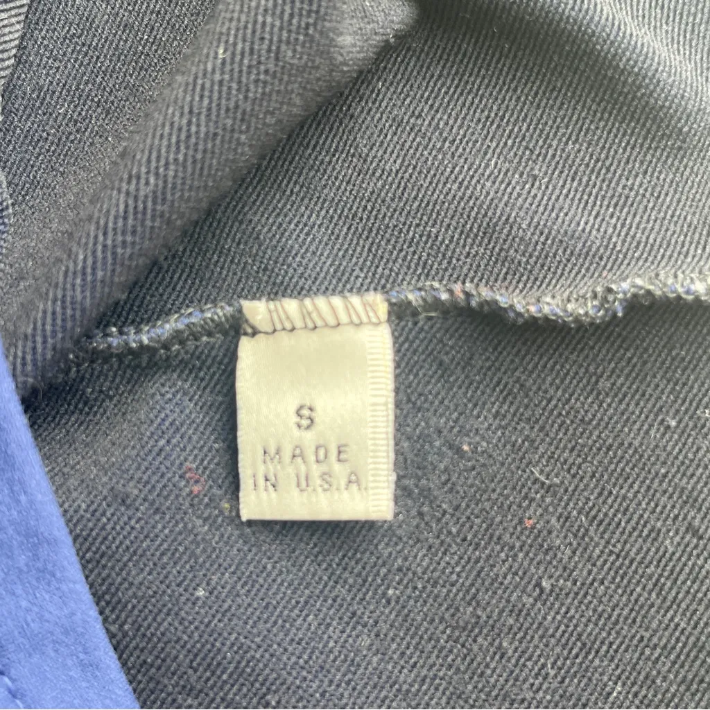 Vintage Sub4USA Navy and Red Long Sleeve Pullover Small Blue - Image 6