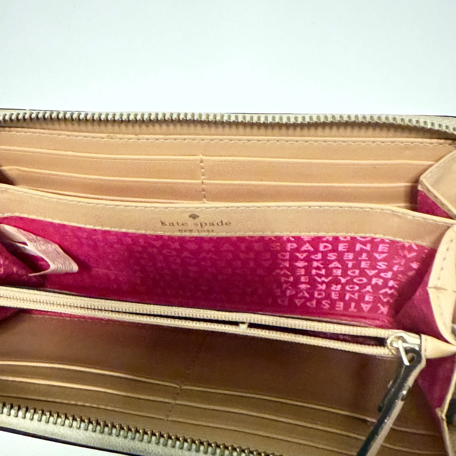 Kate Spade‎ New York Wellesley Neda Zip Around Leather Wallet Classic Parisian - Image 6