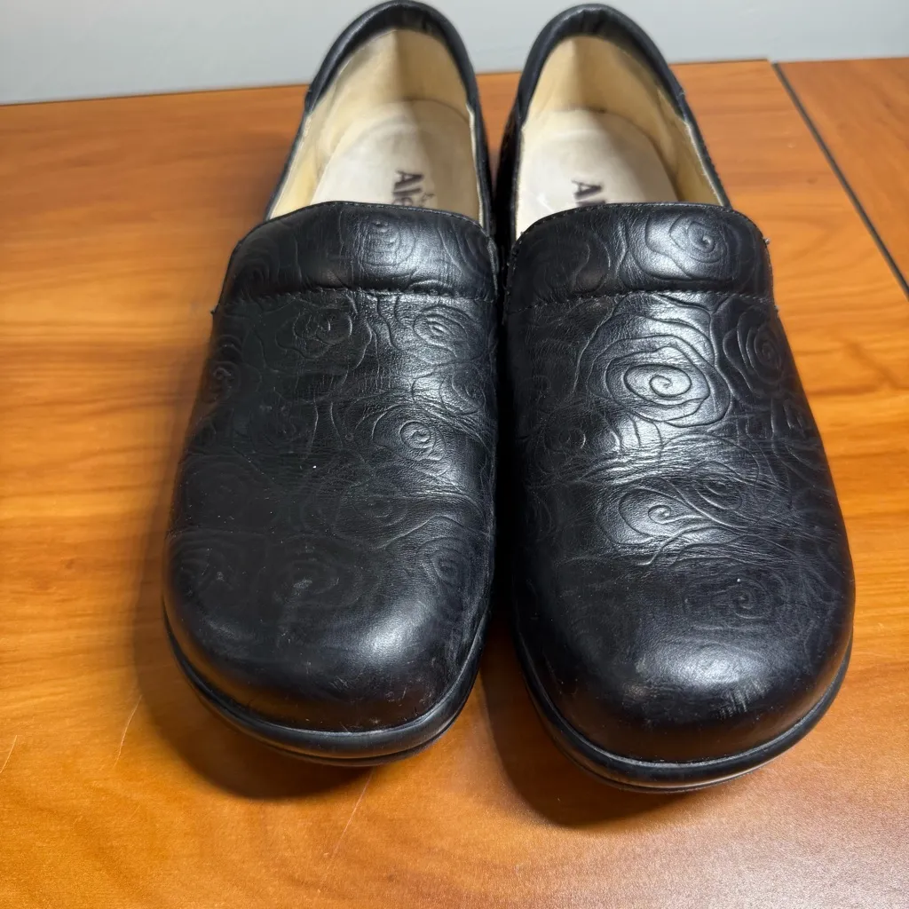Alegria Women's Keli Professional Clog Night Rosette KEL-541 Black Leather 41 - Image 7