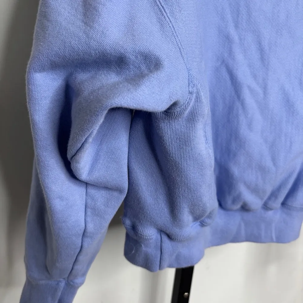 Champion Reverse Weave Oversized Sweatshirt Womens XS Periwinkle Crop Athleisure - Image 5