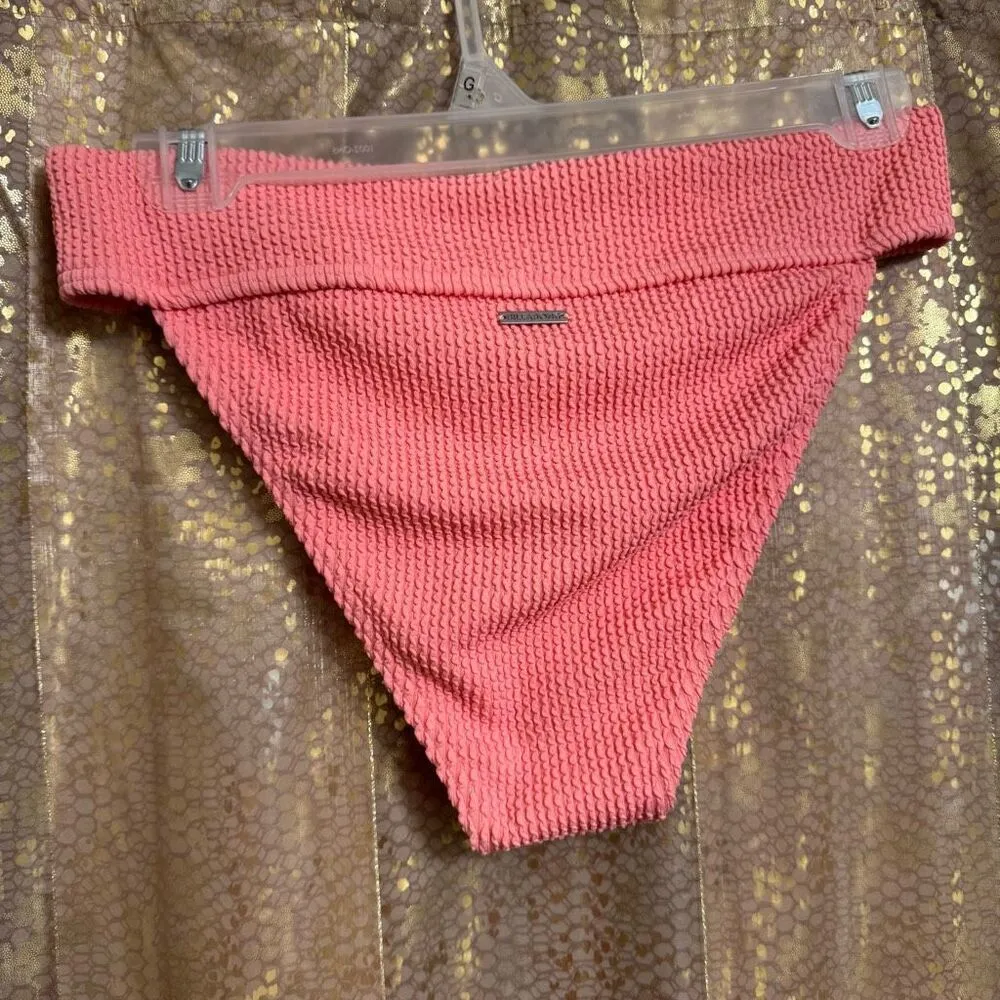 Billabong Summer High High Leg Bikini Bottom Pink Aruba Medium NWT - Image 2