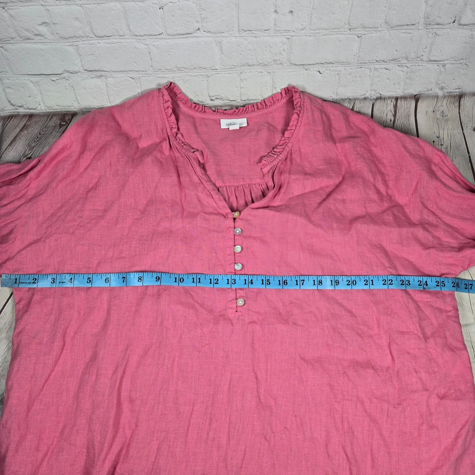 J. Jill LOVE LINEN Pink V - Image 7