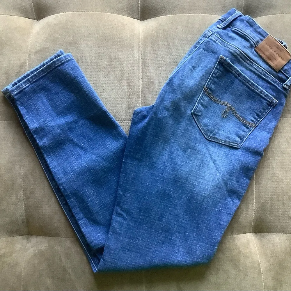 Lucky brand Lolita skinny denim jeans low rise size 4/27 straight leg - Image 13