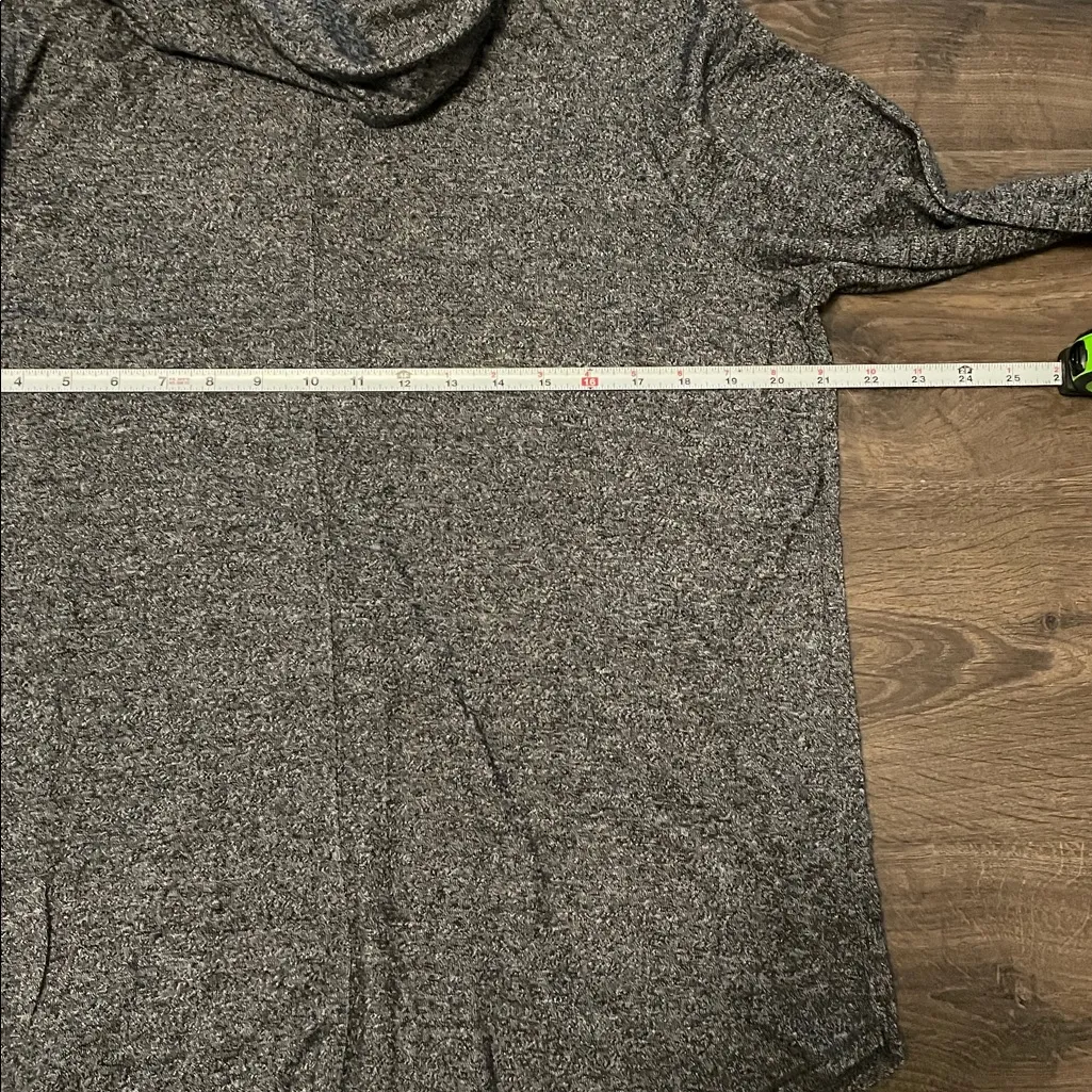 Women’s Max Studio Dark Gray Knit Cowl Neck Long Sleeve Top, Size Medium - Image 3