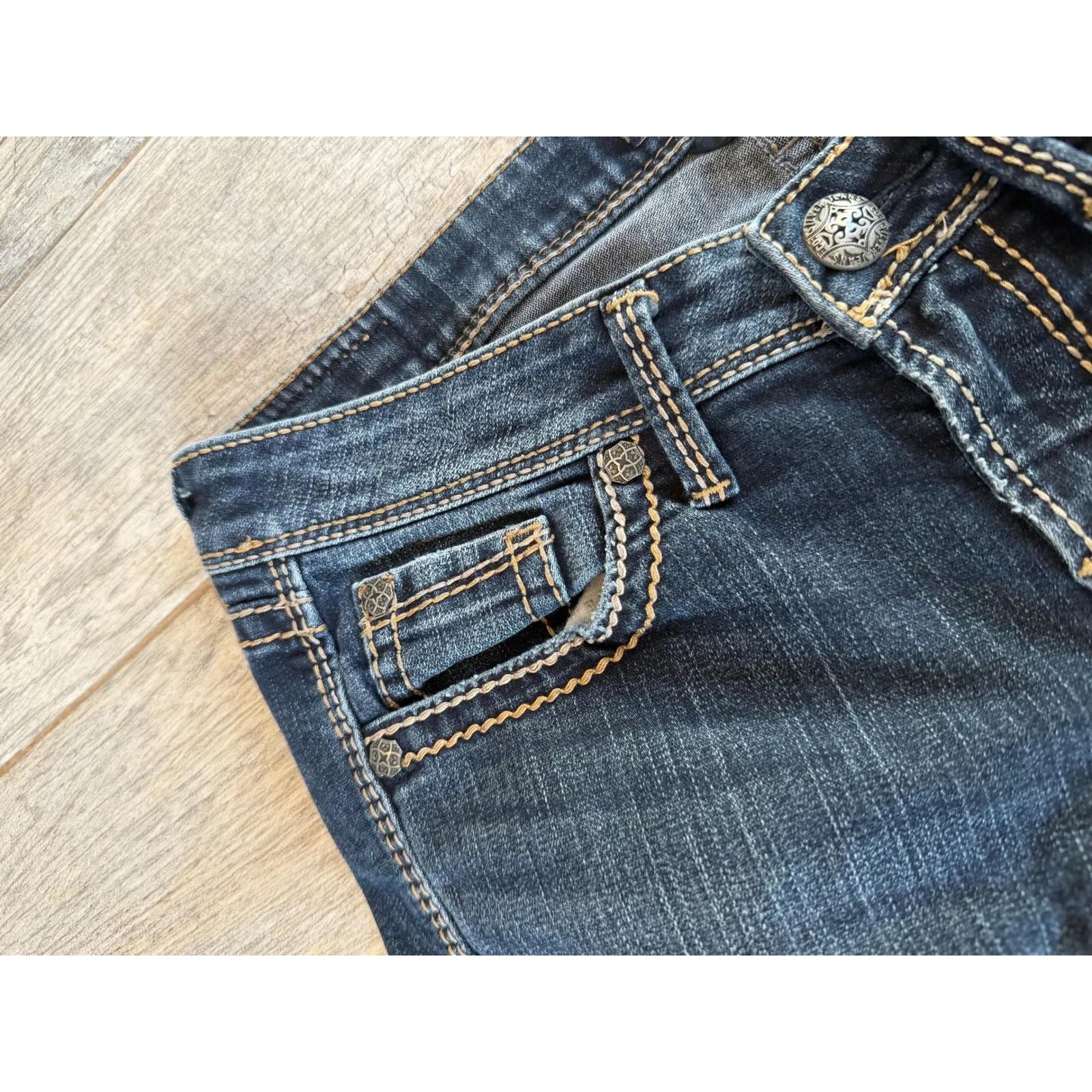 Silver Jeans Lola 17" Bootcut Jeans 28x30 Boot Denim Jean 28 x 30 Womens Western - Image 8