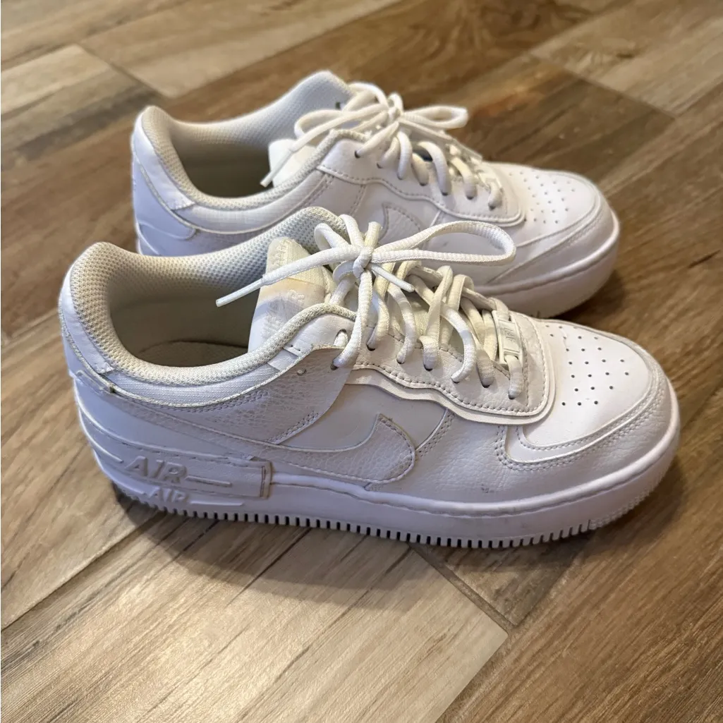 Nike Air Force 1 Shadow White Running Shoes - Image 2