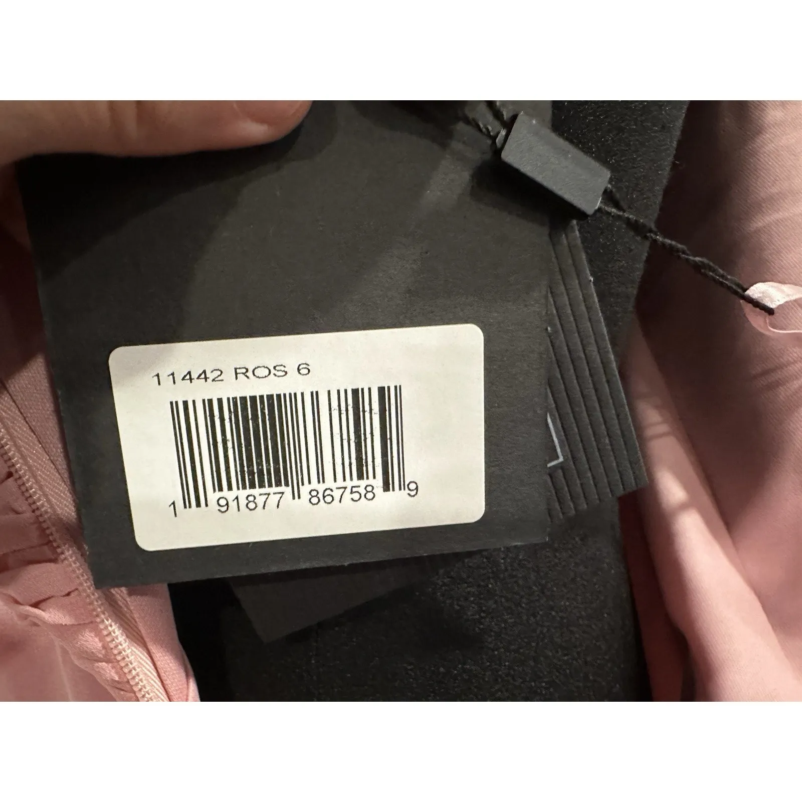 Mac Duggal 11442 Feather Cuff One Shoulder Ruched Gown Size 6 NWD Rose Pink - Image 8