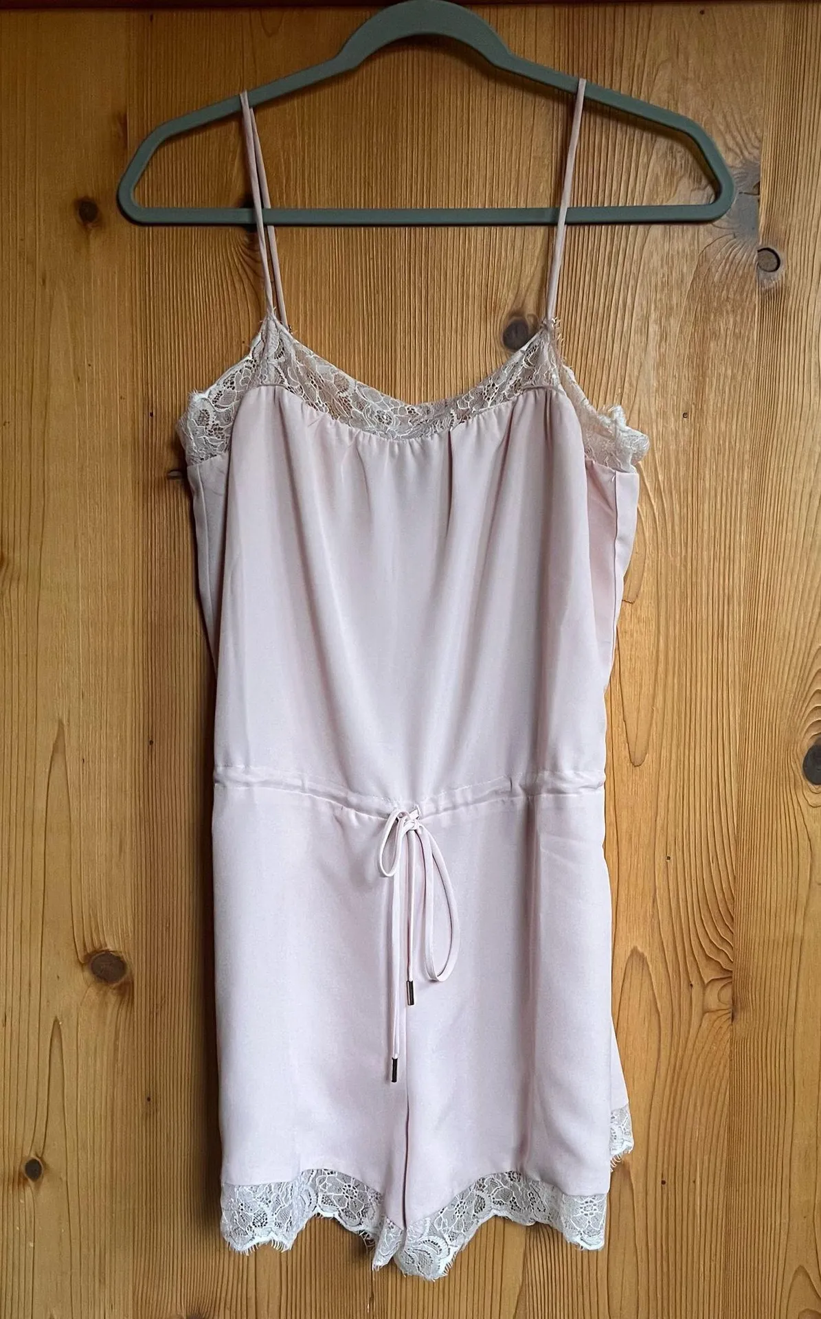 House of Harlow 1960 X Revolve Blush Pink Lace Romper - Image 3