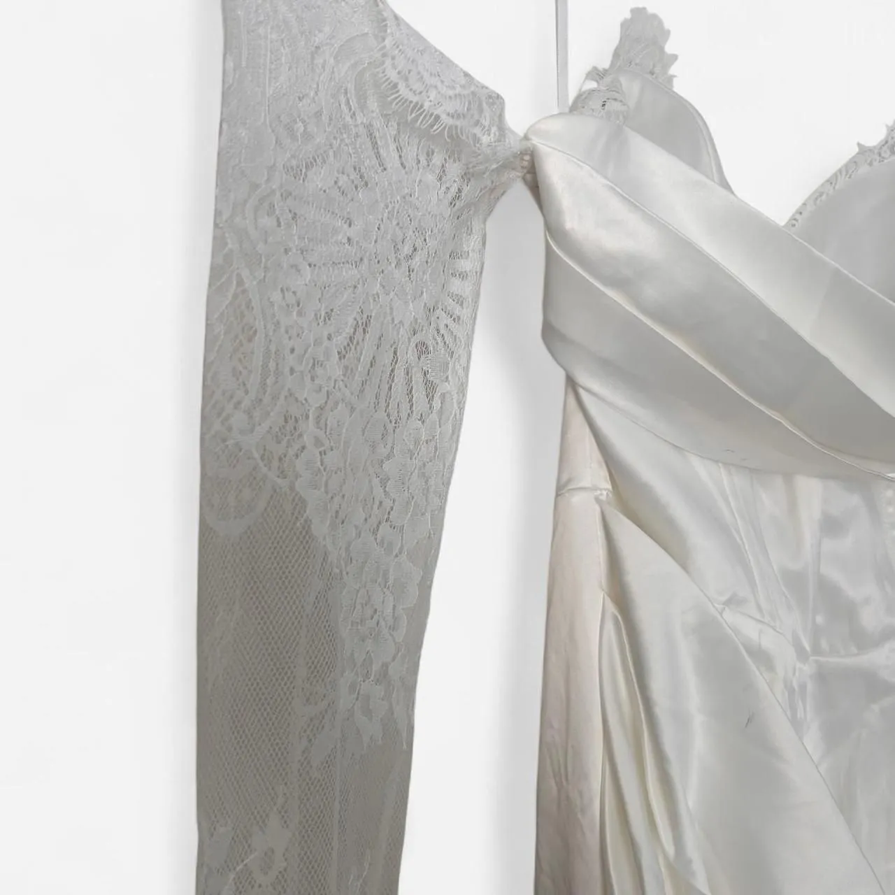 Selfie Leslie Shanice Lace Sweetheart Midi Romantic Soft-Girl Bridalcore L NWT - Image 6