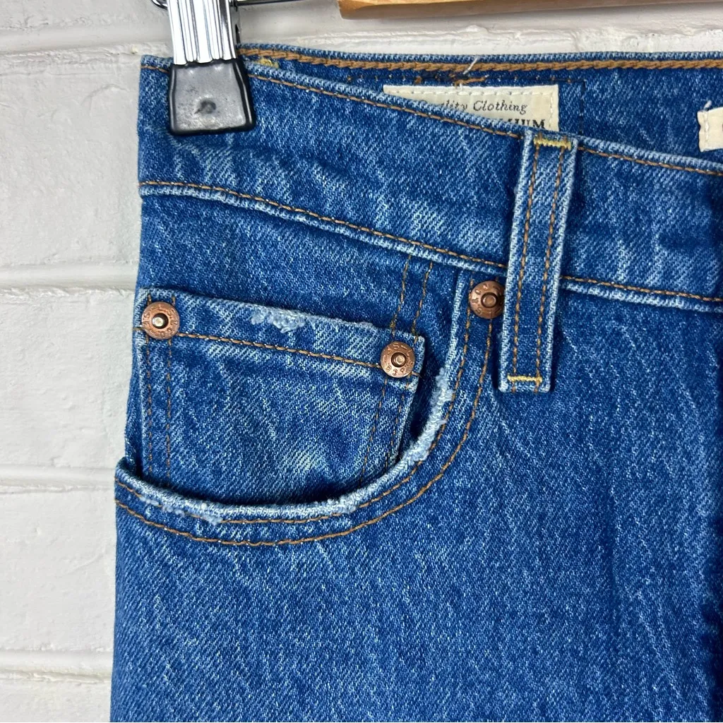 Levi’s Ribcage Straight Ankle Classic Wash Jeans Size 24 - Image 11