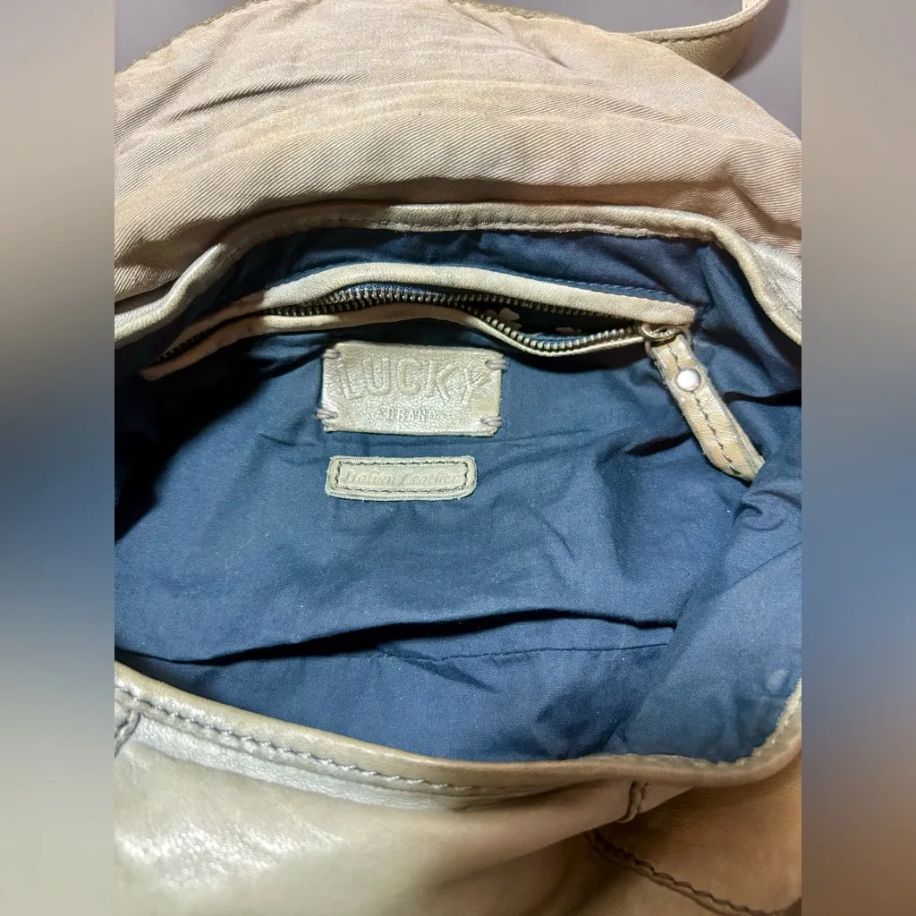 LUCKY BRAND Green Leather Crossbody Bag - Image 6